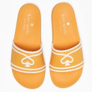 ♠️Kate Spade Brigitte Pool Slide, Sunset Blaze Orange